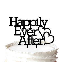"Happily Ever After" Wedding Cake Topper Anniversary Cupcake Stand